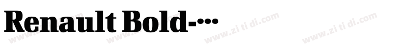 Renault Bold字体转换